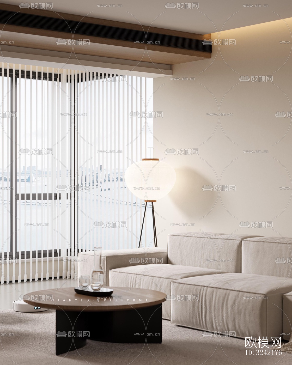 现代客餐厅效果图下载（渲染图10）