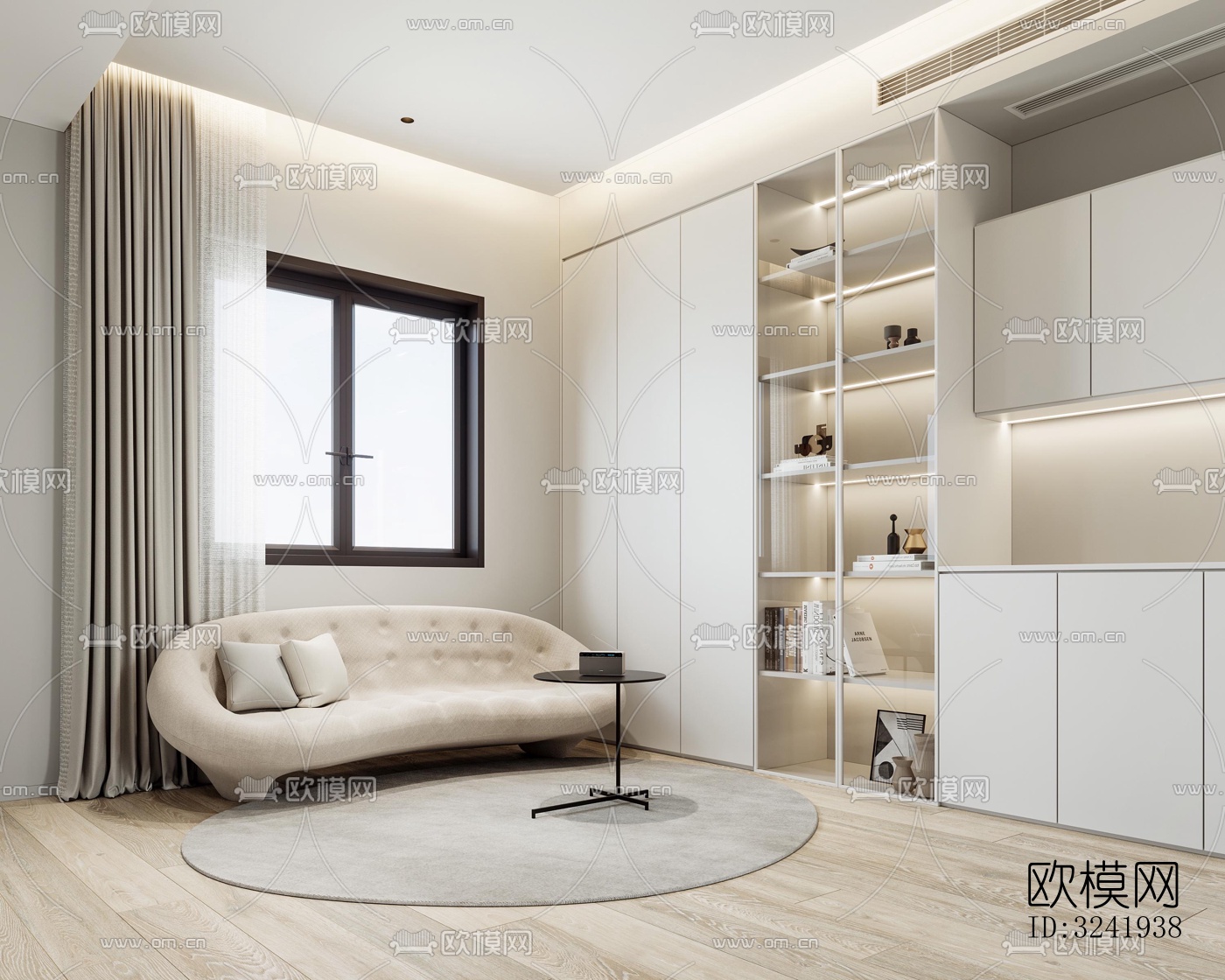 现代卧室效果图下载（渲染图13）