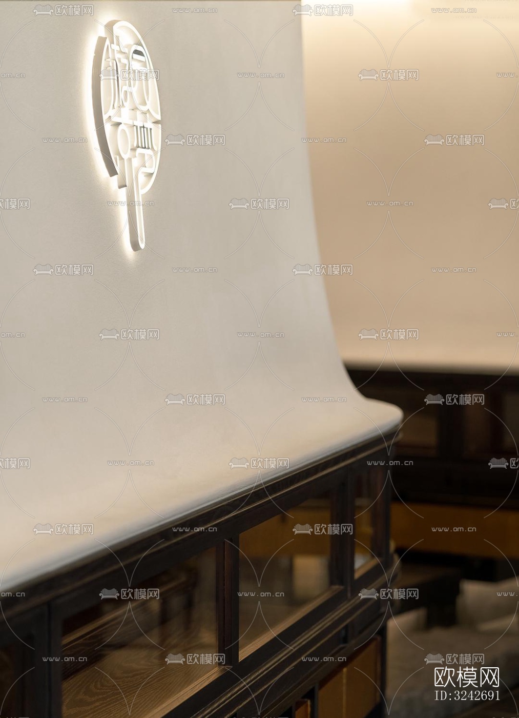 新中式中餐厅效果图下载（渲染图20）