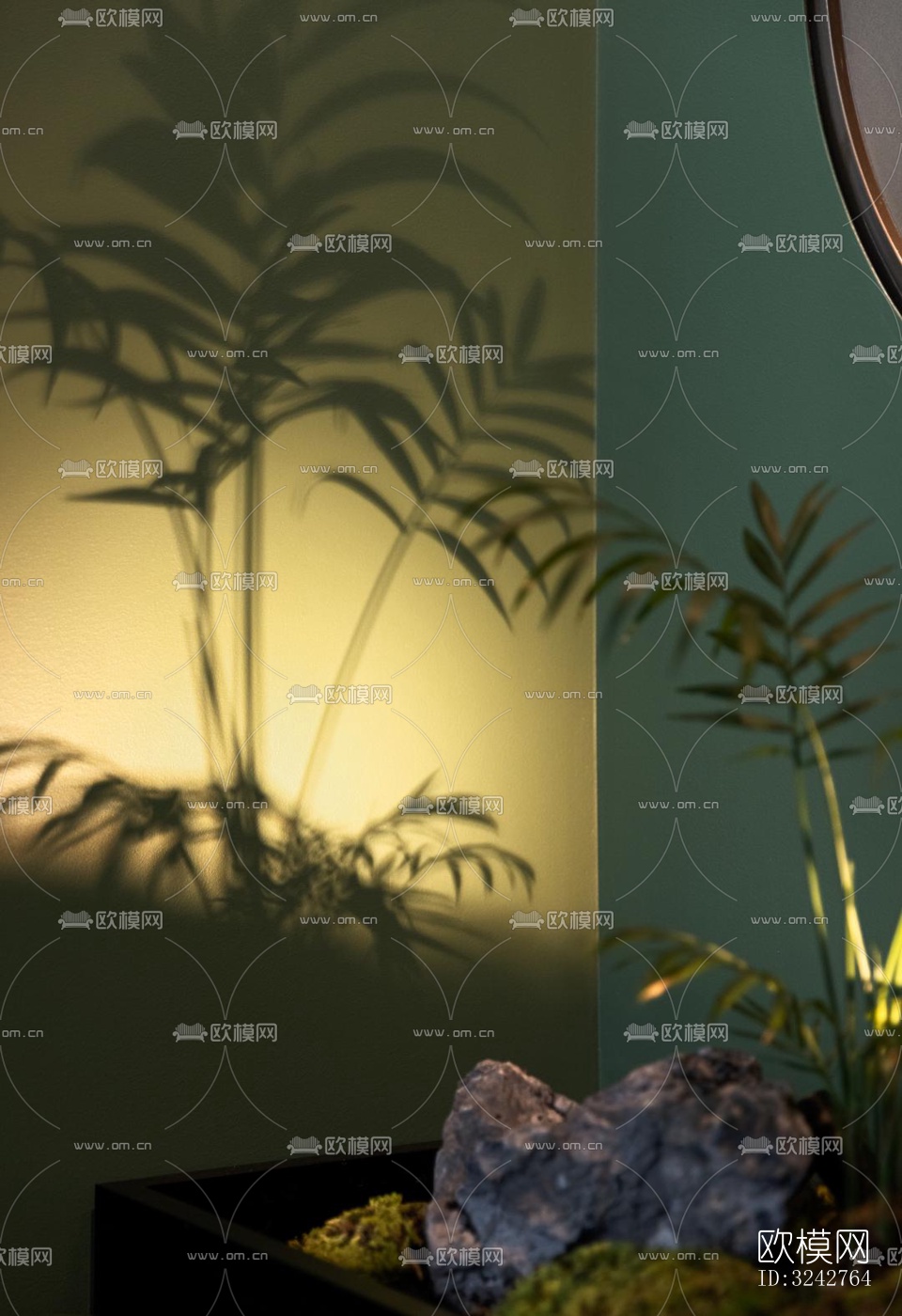 新中式中餐厅效果图下载（渲染图12）