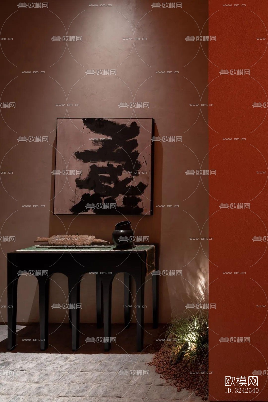 侘寂中餐厅效果图下载（渲染图17）