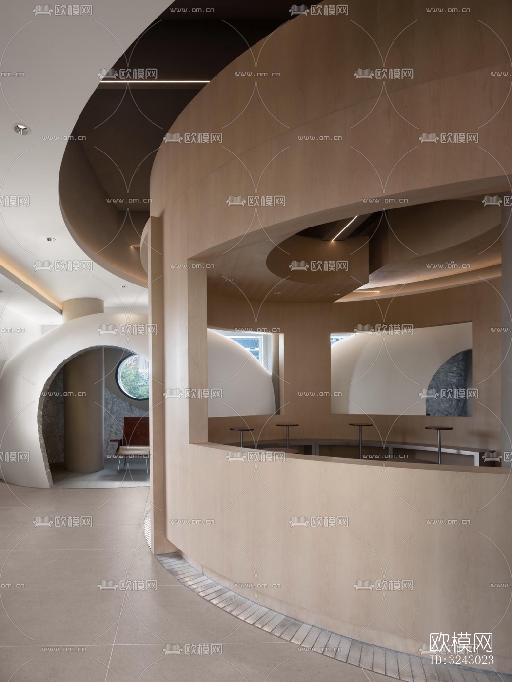 现代咖啡奶茶效果图下载（渲染图9）