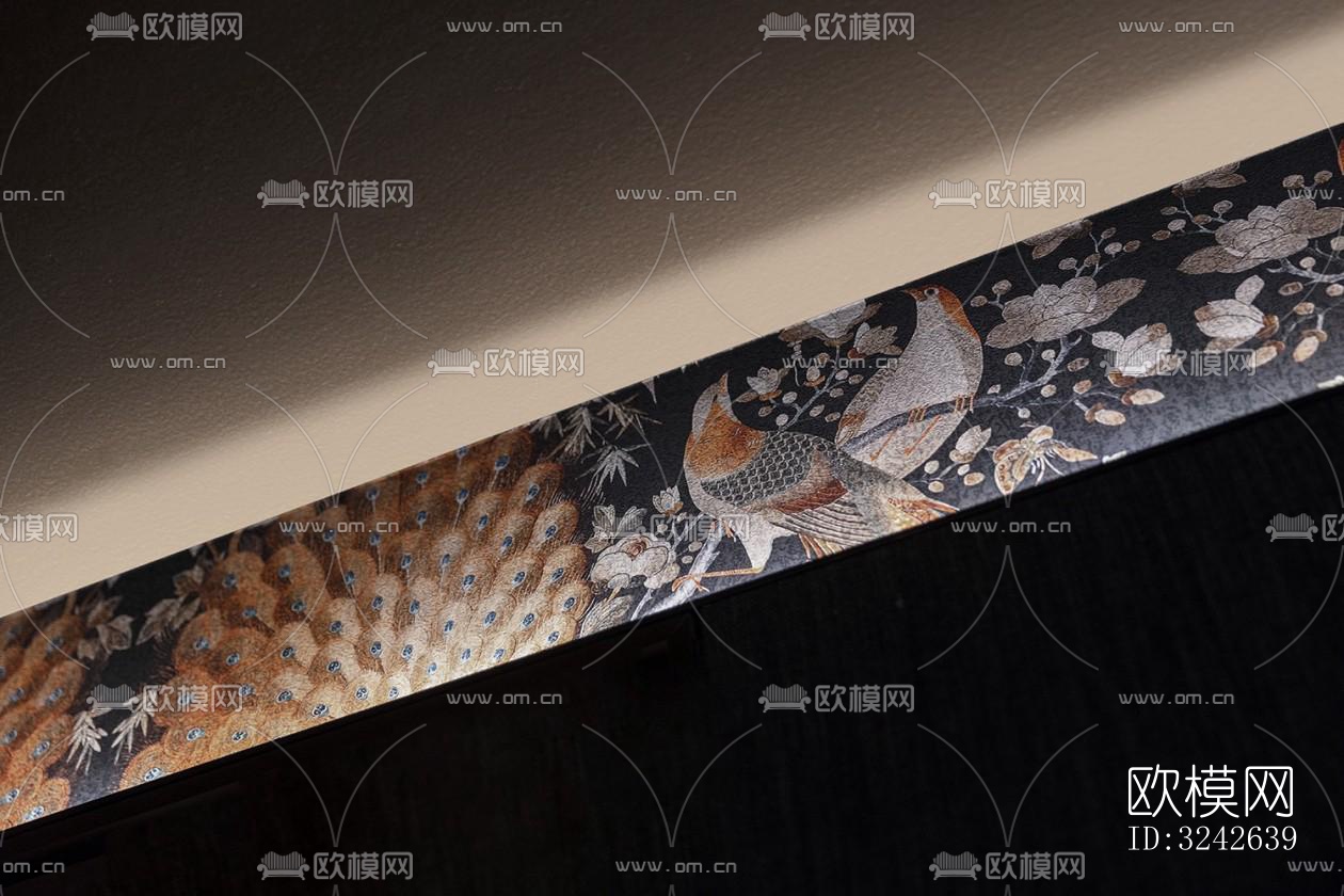 新中式中餐厅效果图下载（渲染图9）