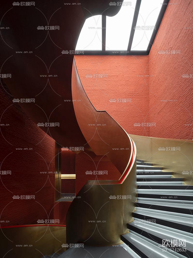 新中式中餐厅效果图下载（渲染图9）