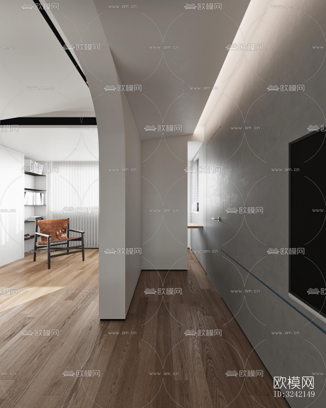 现代客餐厅效果图下载（渲染图10）