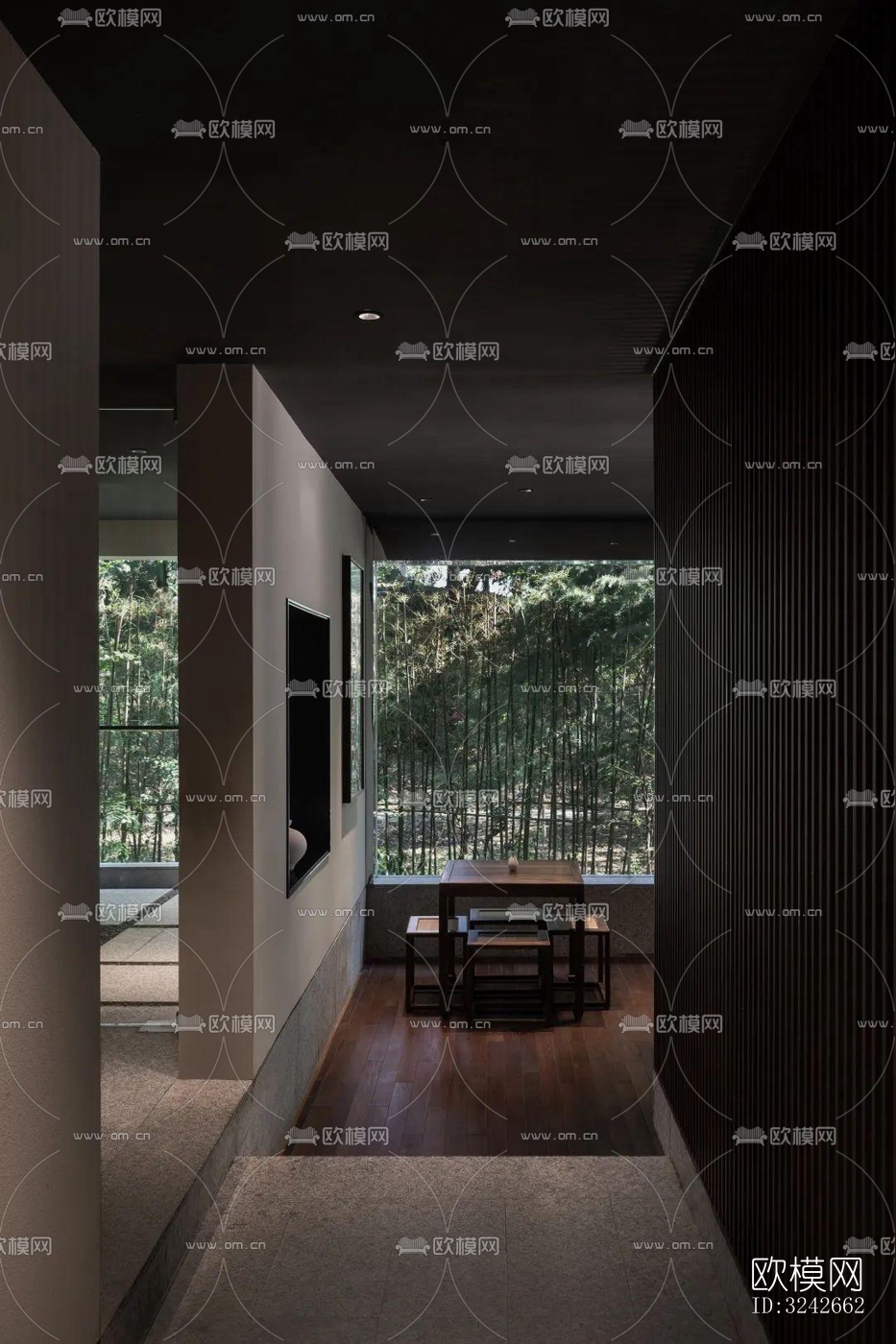 新中式中餐厅效果图下载（渲染图15）