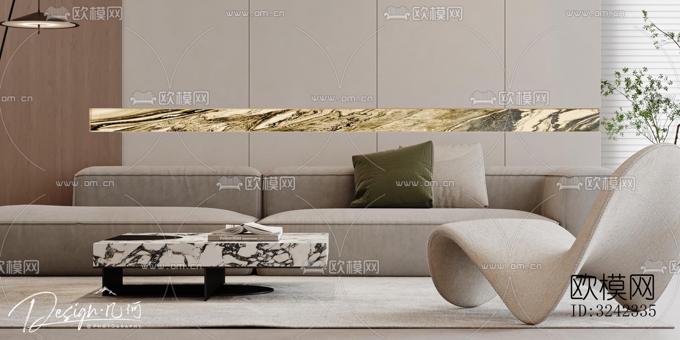 现代客餐厅效果图下载（渲染图11）