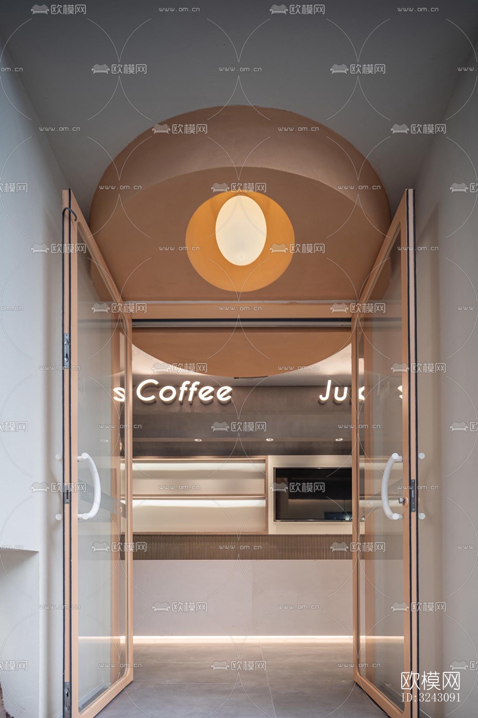 现代咖啡奶茶效果图下载（渲染图13）