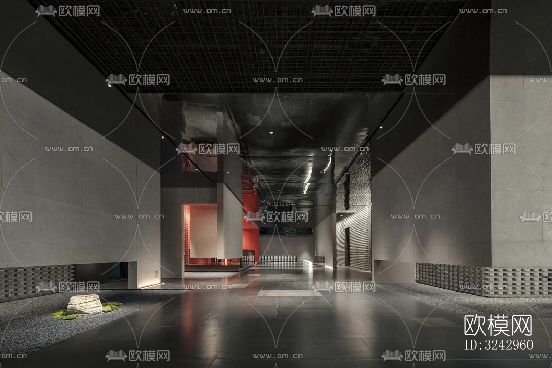 现代中餐厅效果图下载（渲染图10）