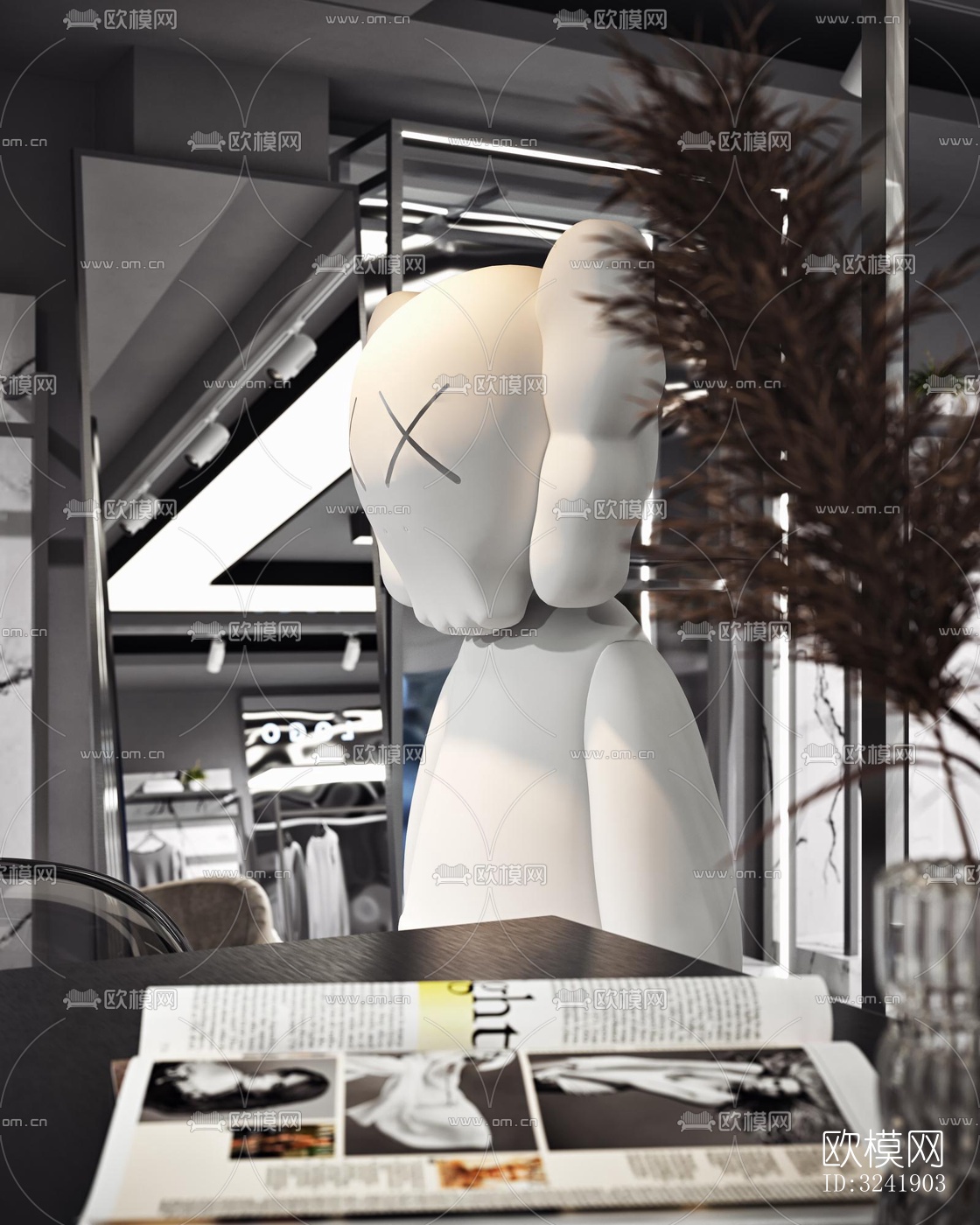 工业风零售店铺效果图下载（渲染图2）