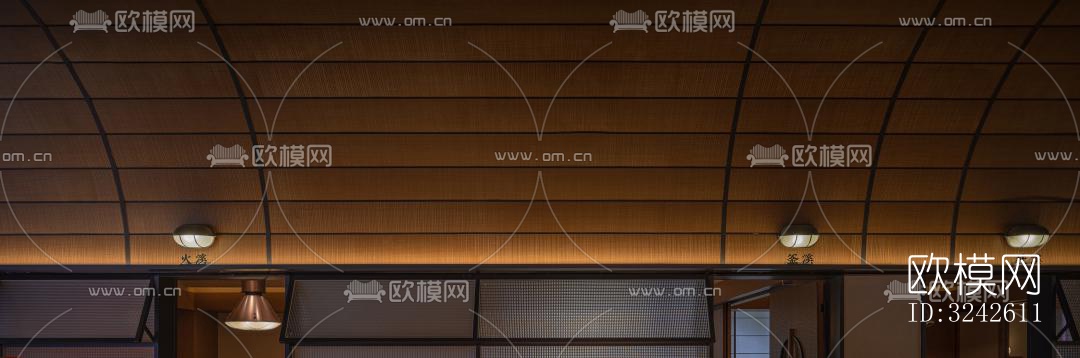 新中式中餐厅效果图下载（渲染图13）