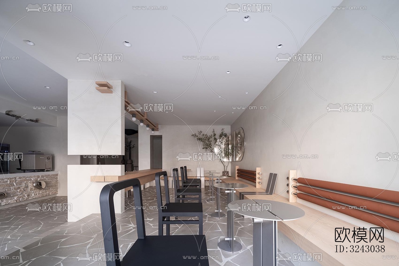 现代咖啡奶茶效果图下载（渲染图13）