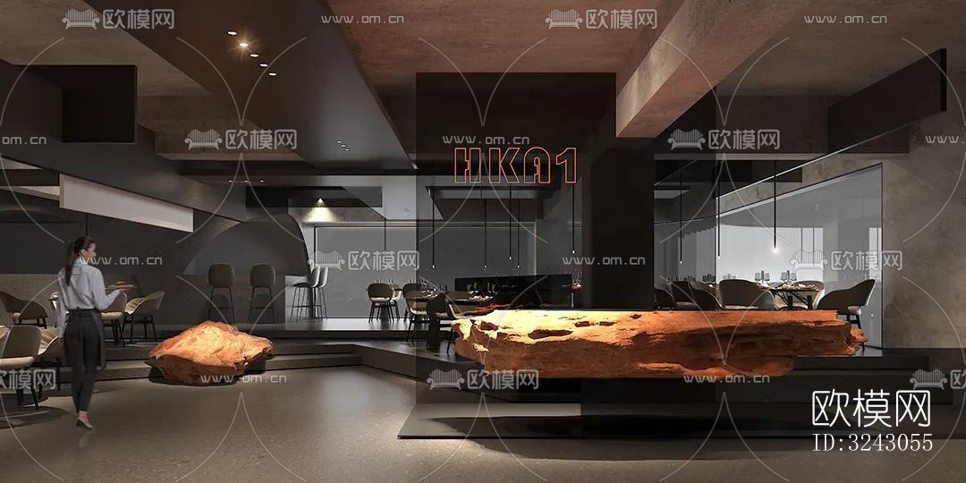 现代咖啡奶茶效果图下载（渲染图19）