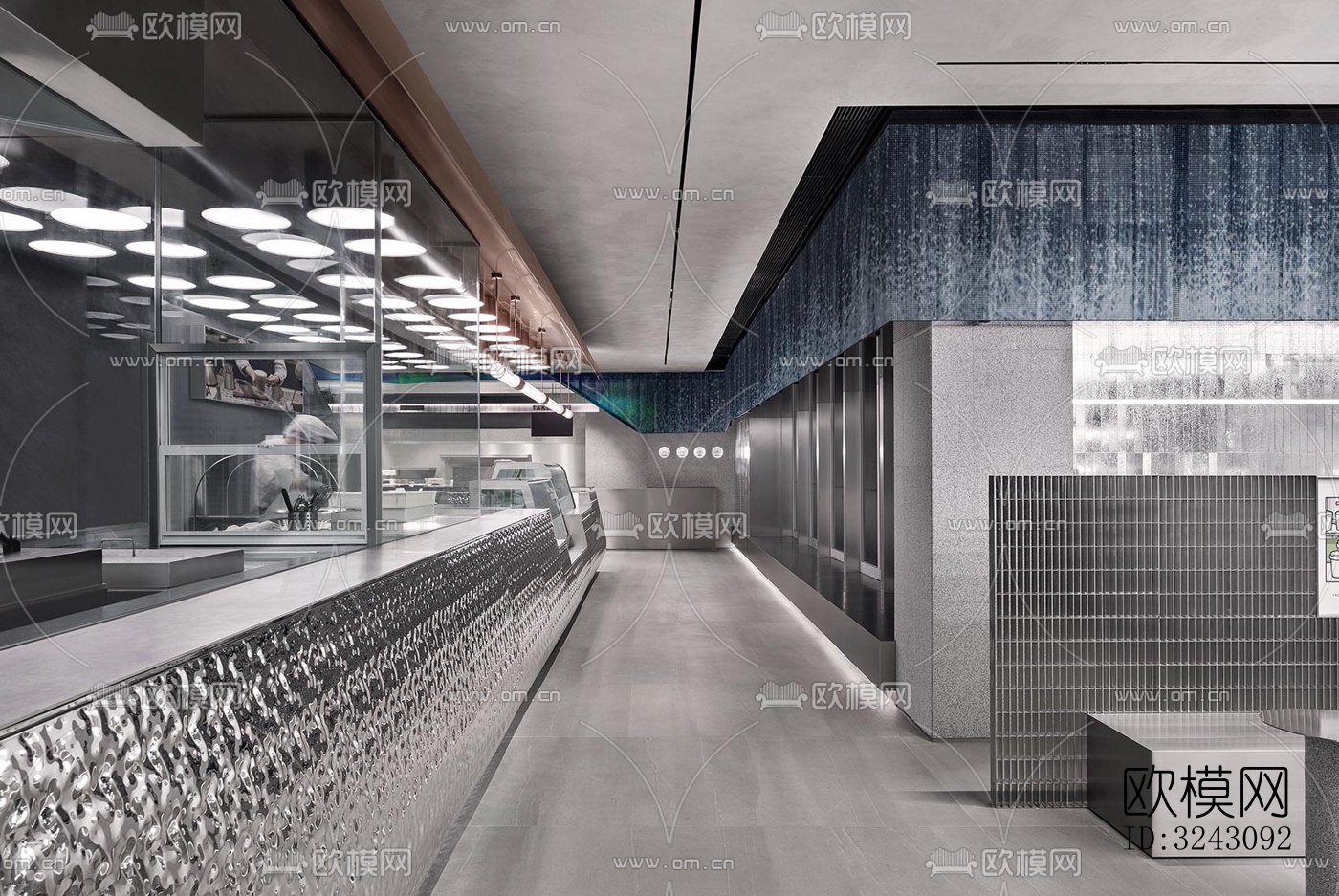 现代咖啡奶茶效果图下载（渲染图2）