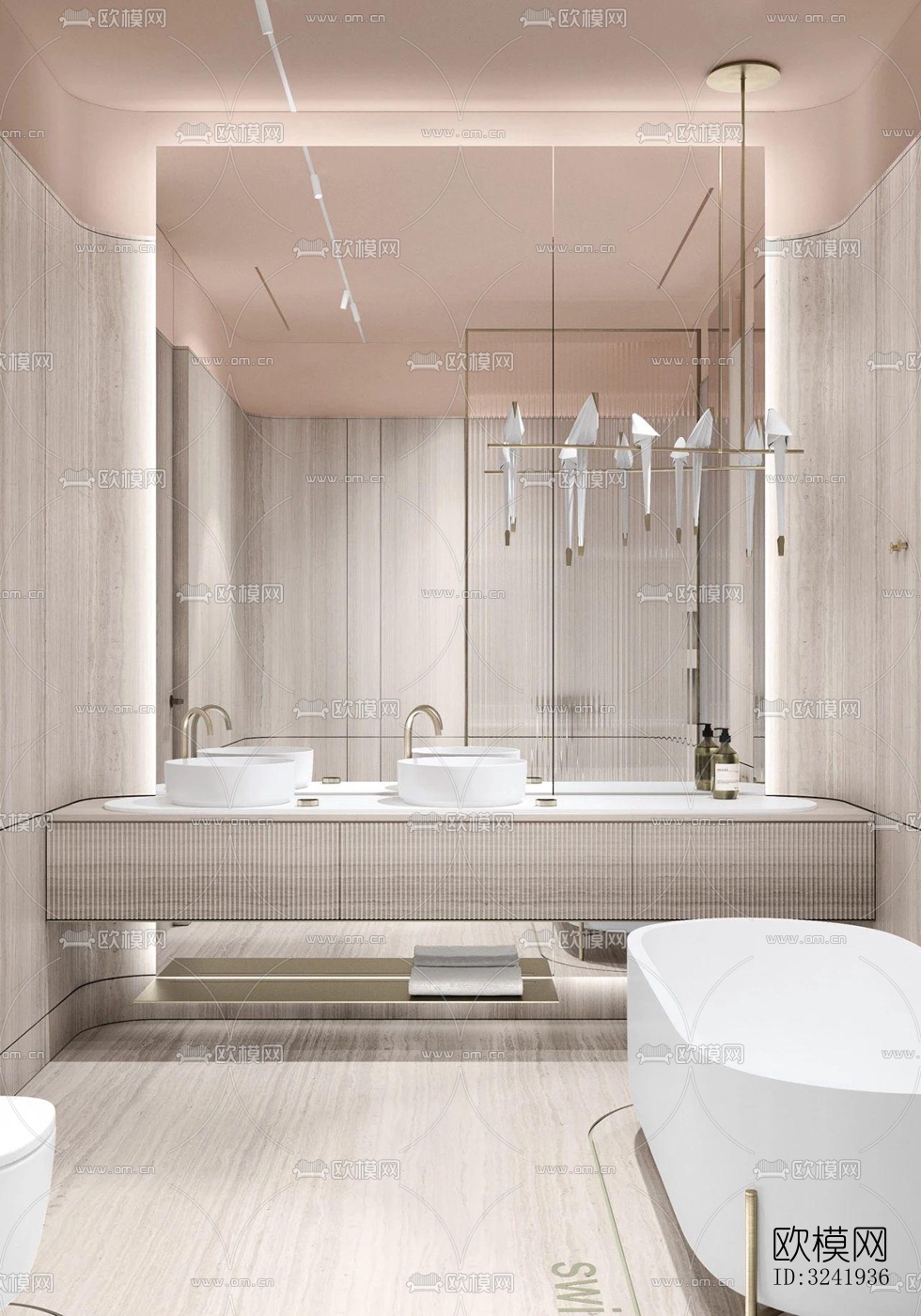 现代卧室效果图下载（渲染图2）