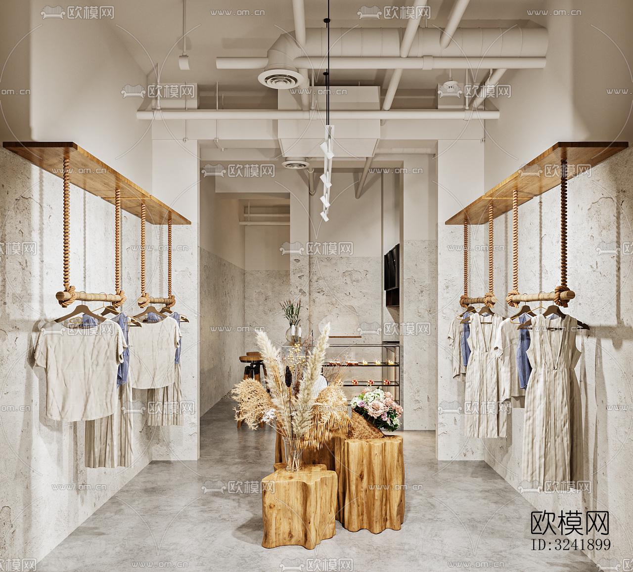 侘寂零售店铺效果图下载（渲染图3）