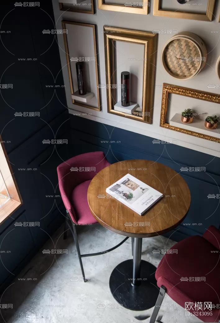 现代咖啡奶茶效果图下载（渲染图7）