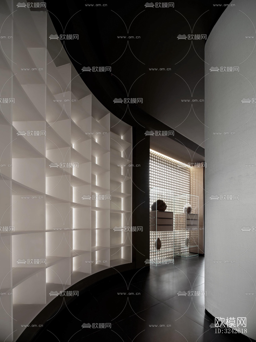 新中式中餐厅效果图下载（渲染图8）