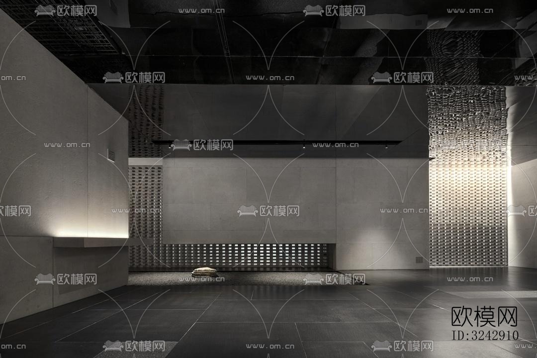 现代中餐厅效果图下载（渲染图12）