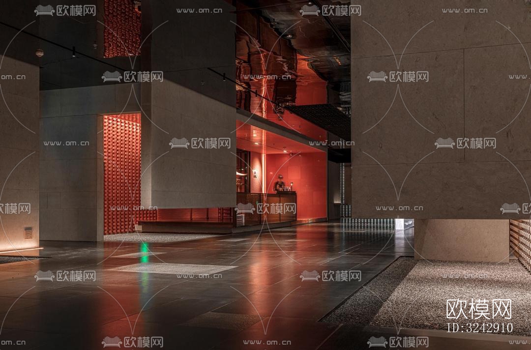 现代中餐厅效果图下载（渲染图15）