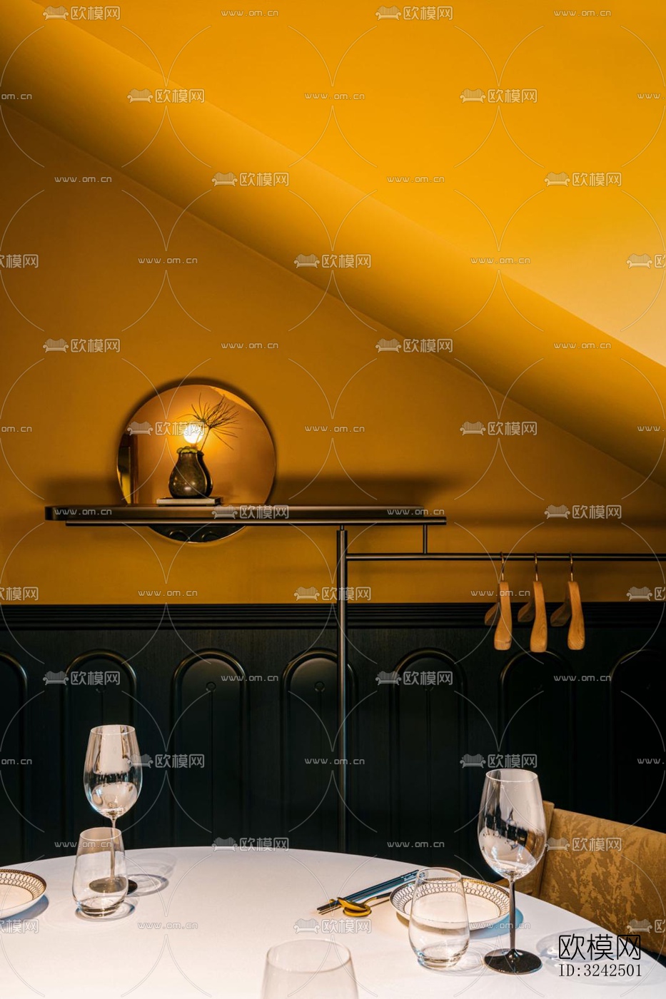 东南亚中餐厅效果图下载（渲染图17）