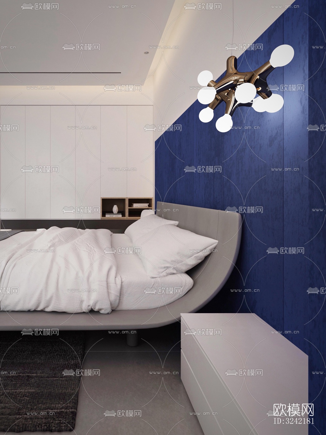 现代客餐厅效果图下载（渲染图2）