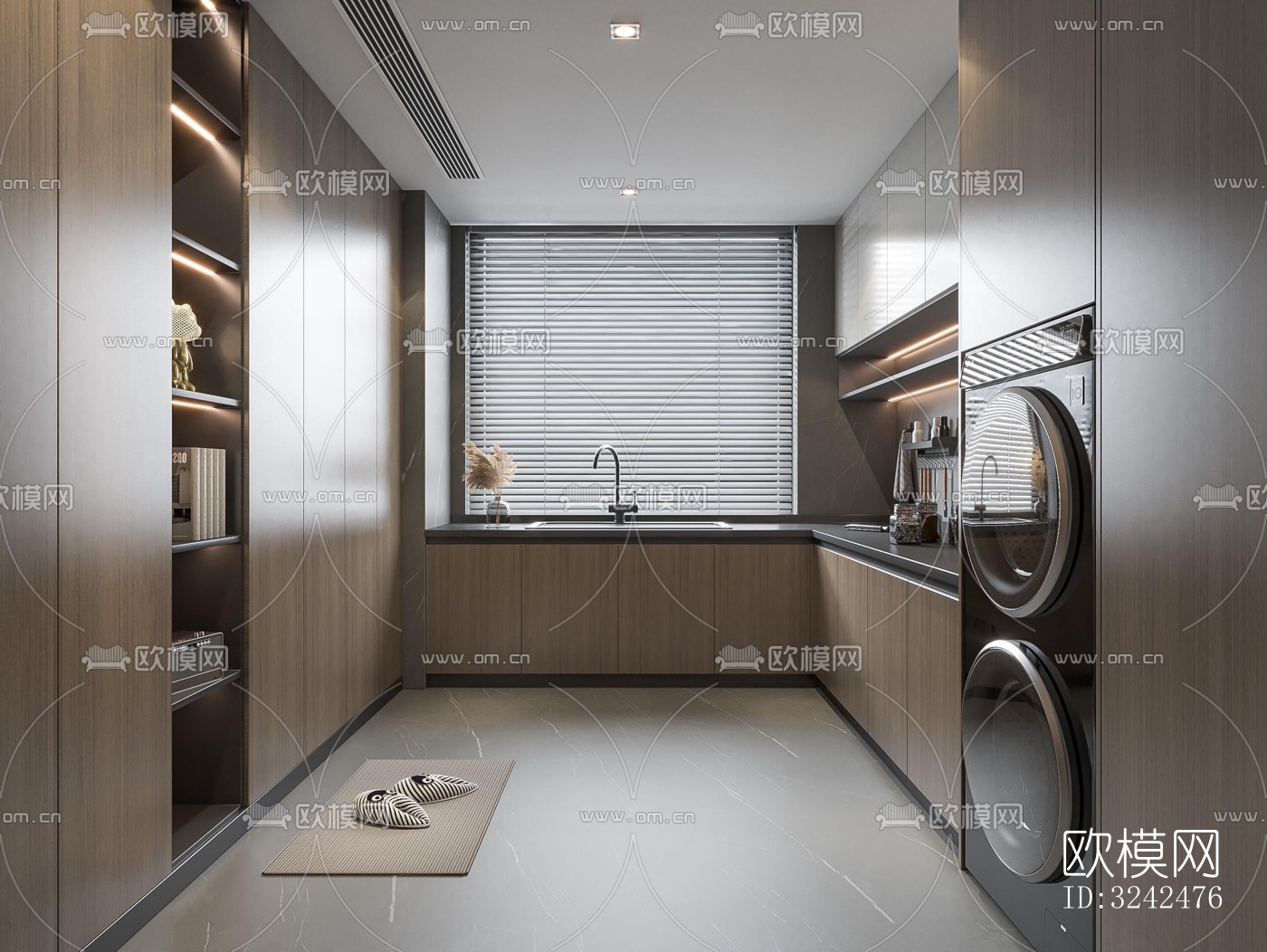 现代阳台花园效果图下载（渲染图5）