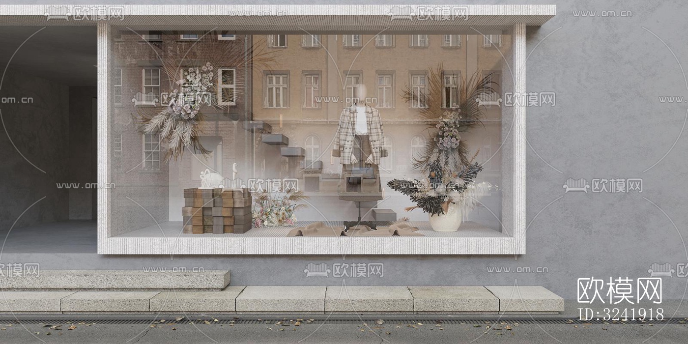 现代零售店铺效果图下载（渲染图1）