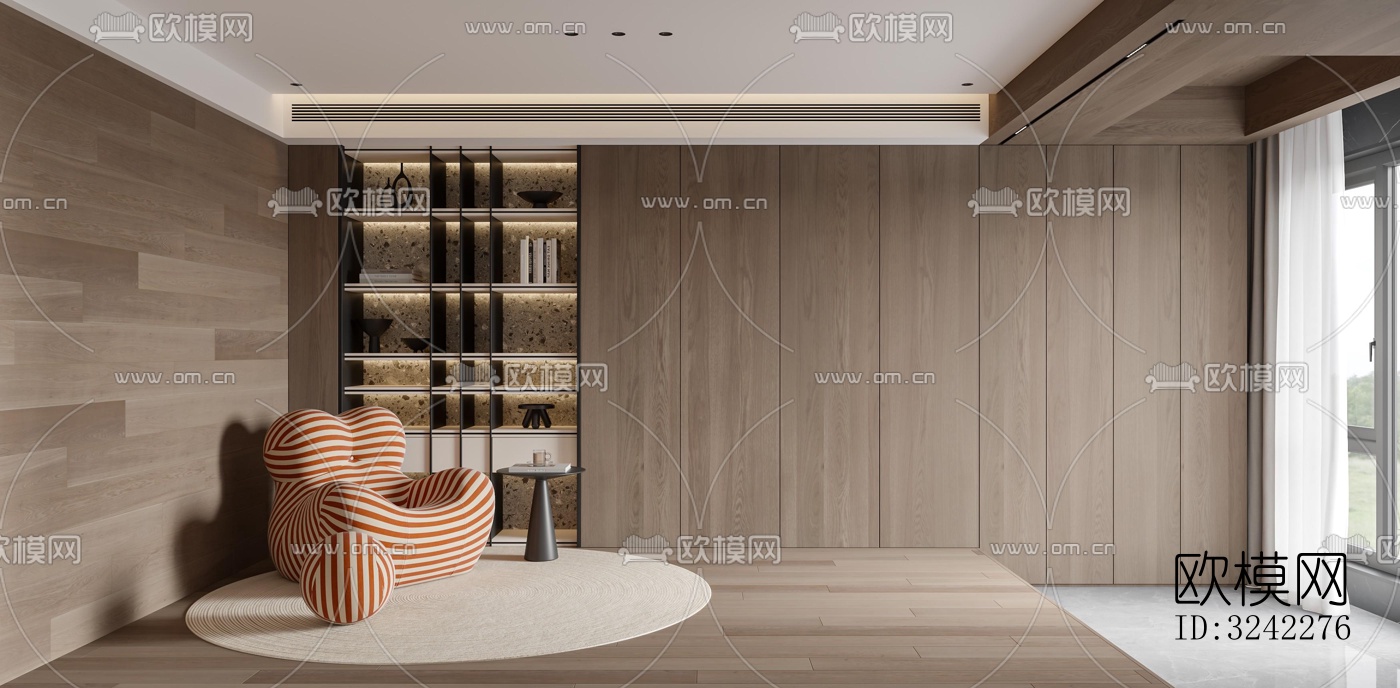 现代客餐厅效果图下载（渲染图14）