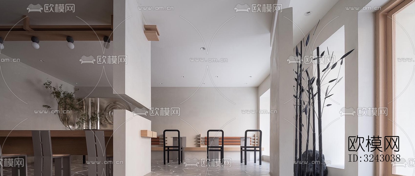 现代咖啡奶茶效果图下载（渲染图4）