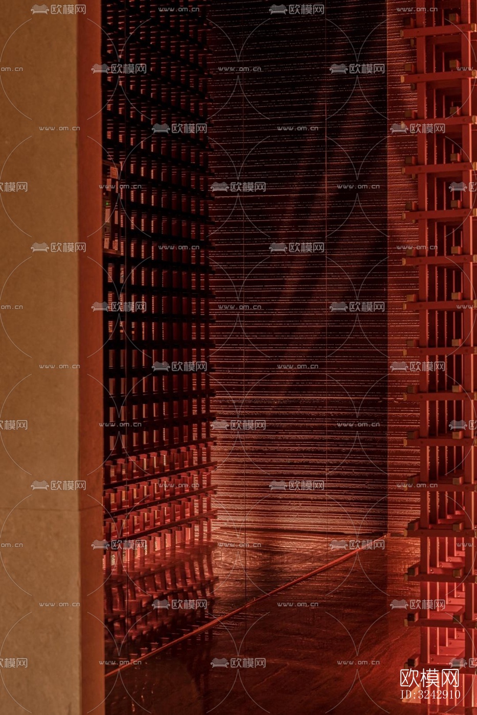 现代中餐厅效果图下载（渲染图6）