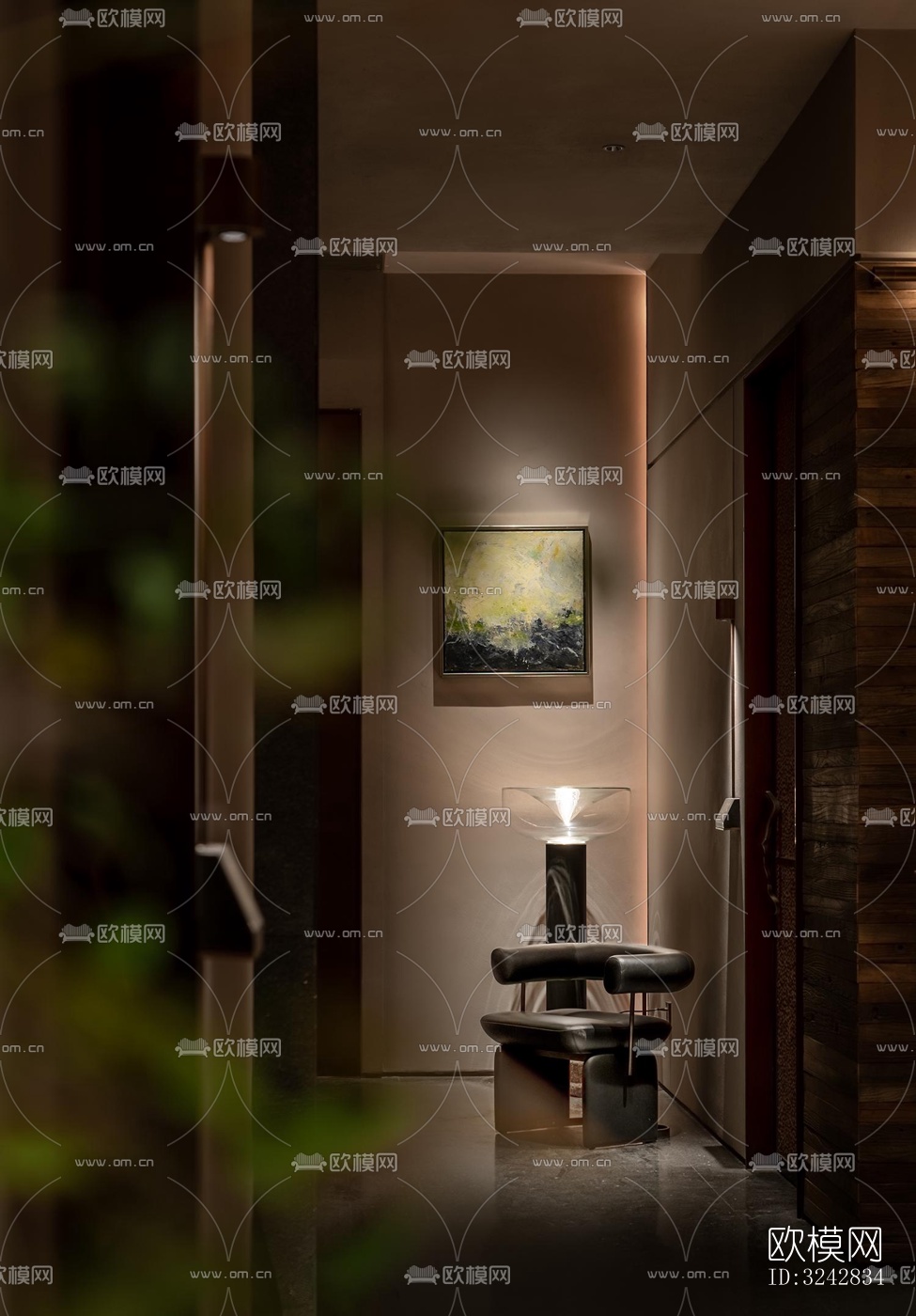 新中式中餐厅效果图下载（渲染图11）