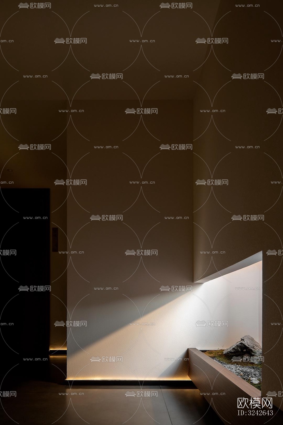 新中式中餐厅效果图下载（渲染图2）