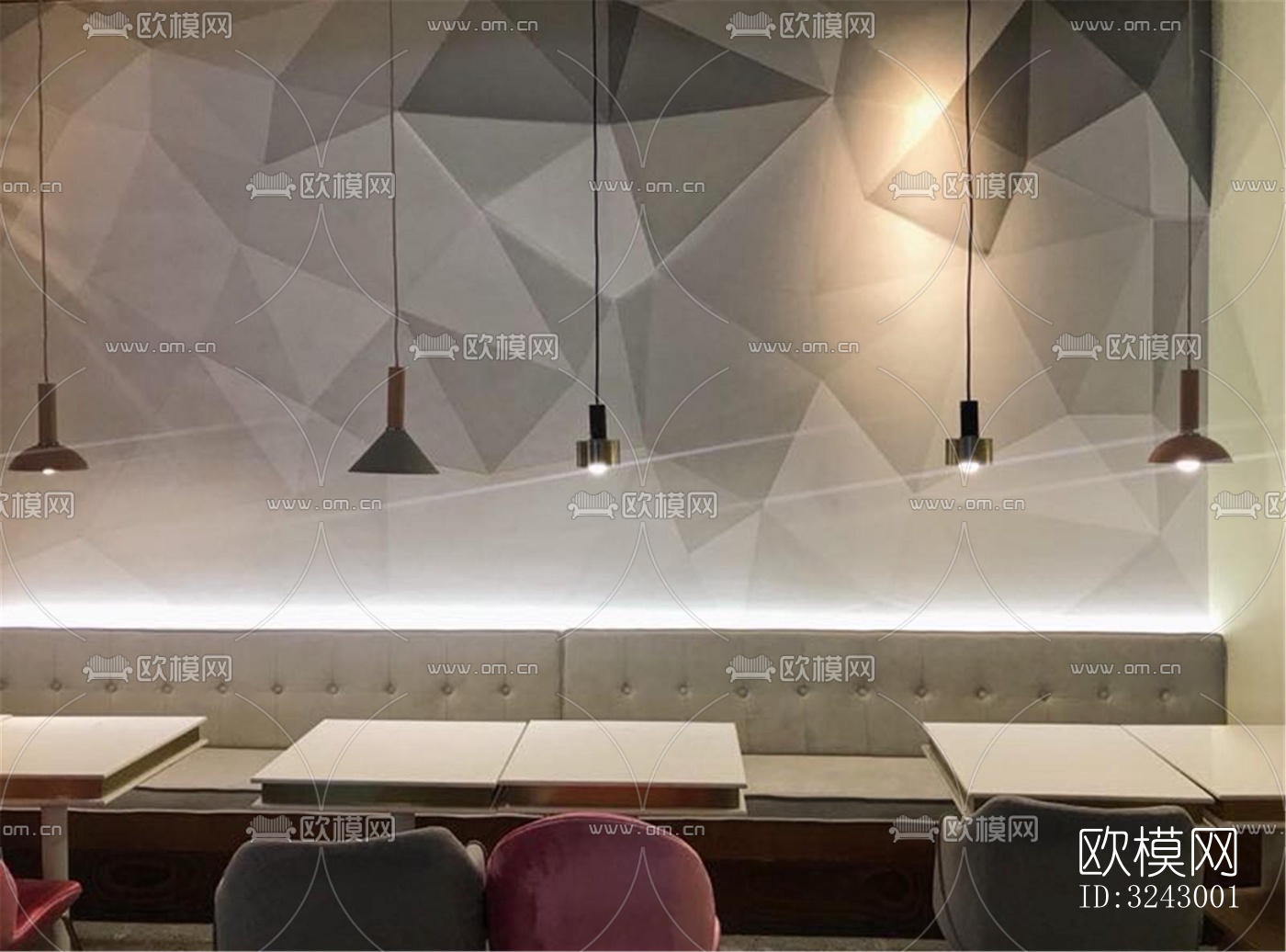 北欧咖啡奶茶效果图下载（渲染图6）