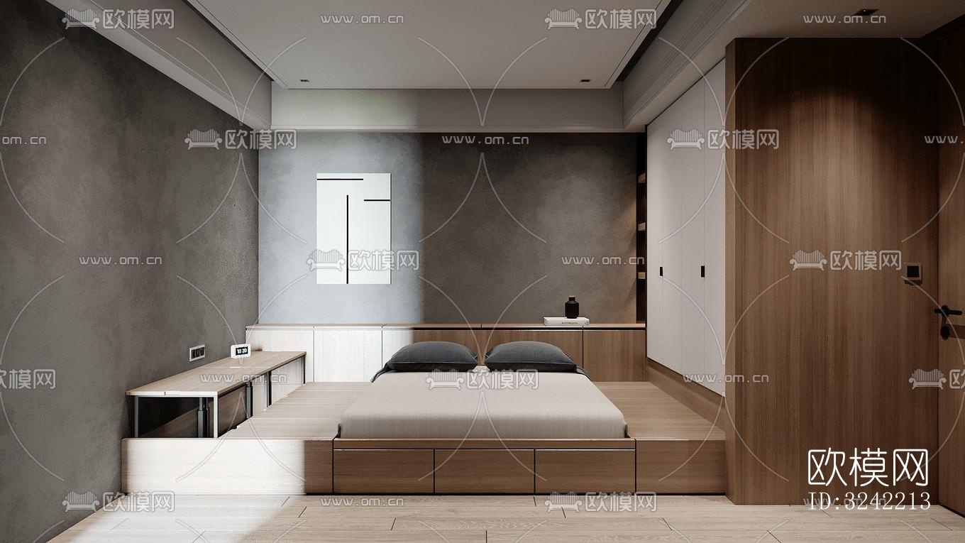 现代客餐厅效果图下载（渲染图13）