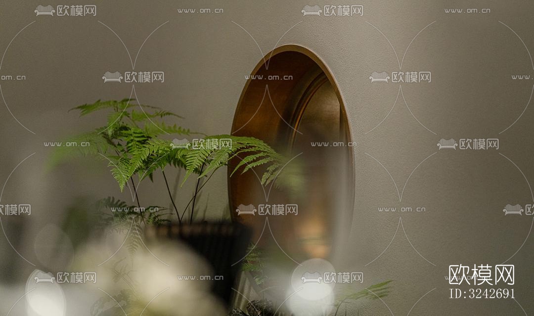 新中式中餐厅效果图下载（渲染图18）