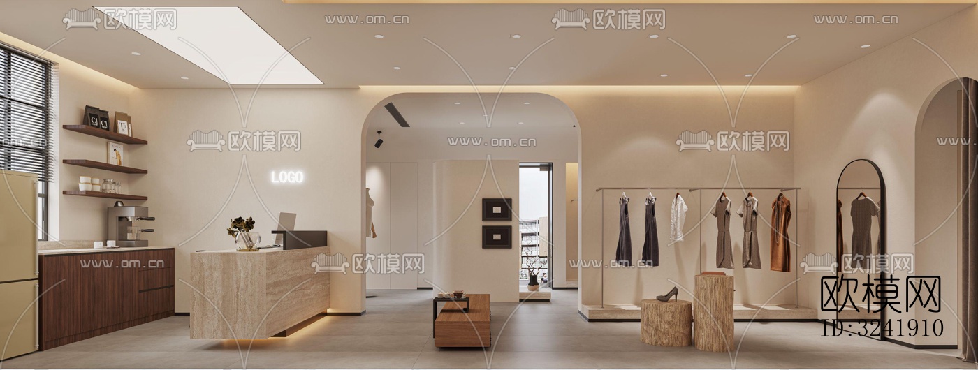 现代零售店铺效果图下载（渲染图3）