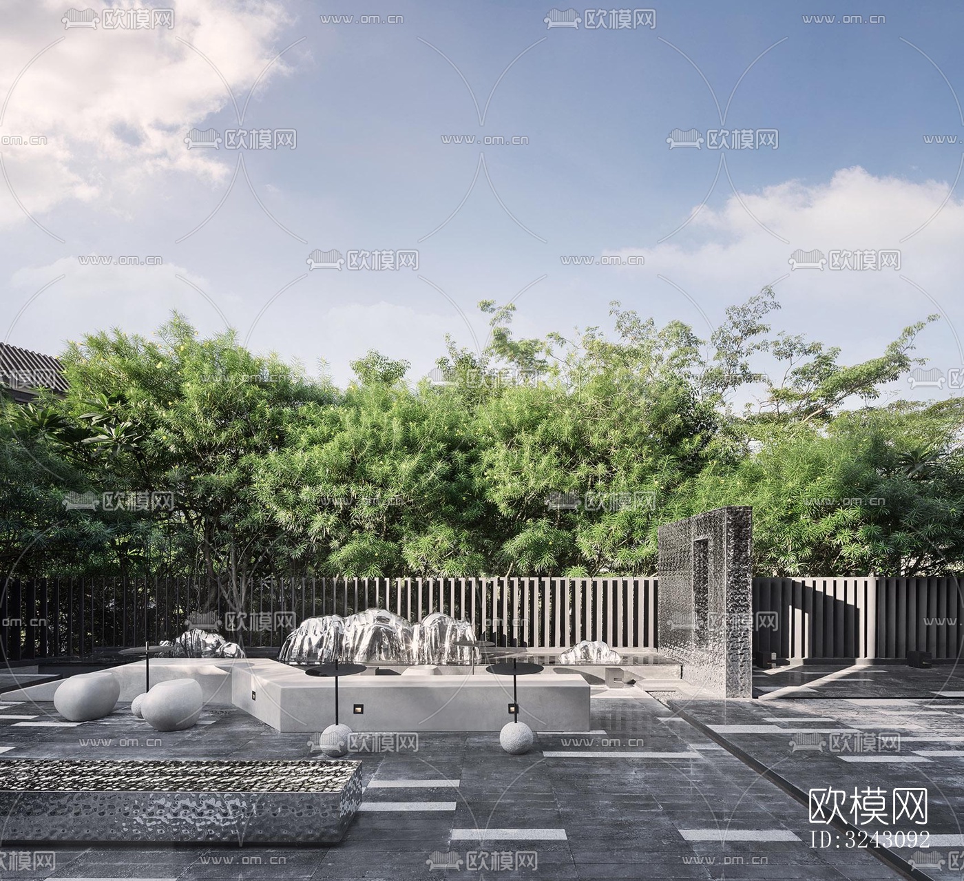 现代咖啡奶茶效果图下载（渲染图6）