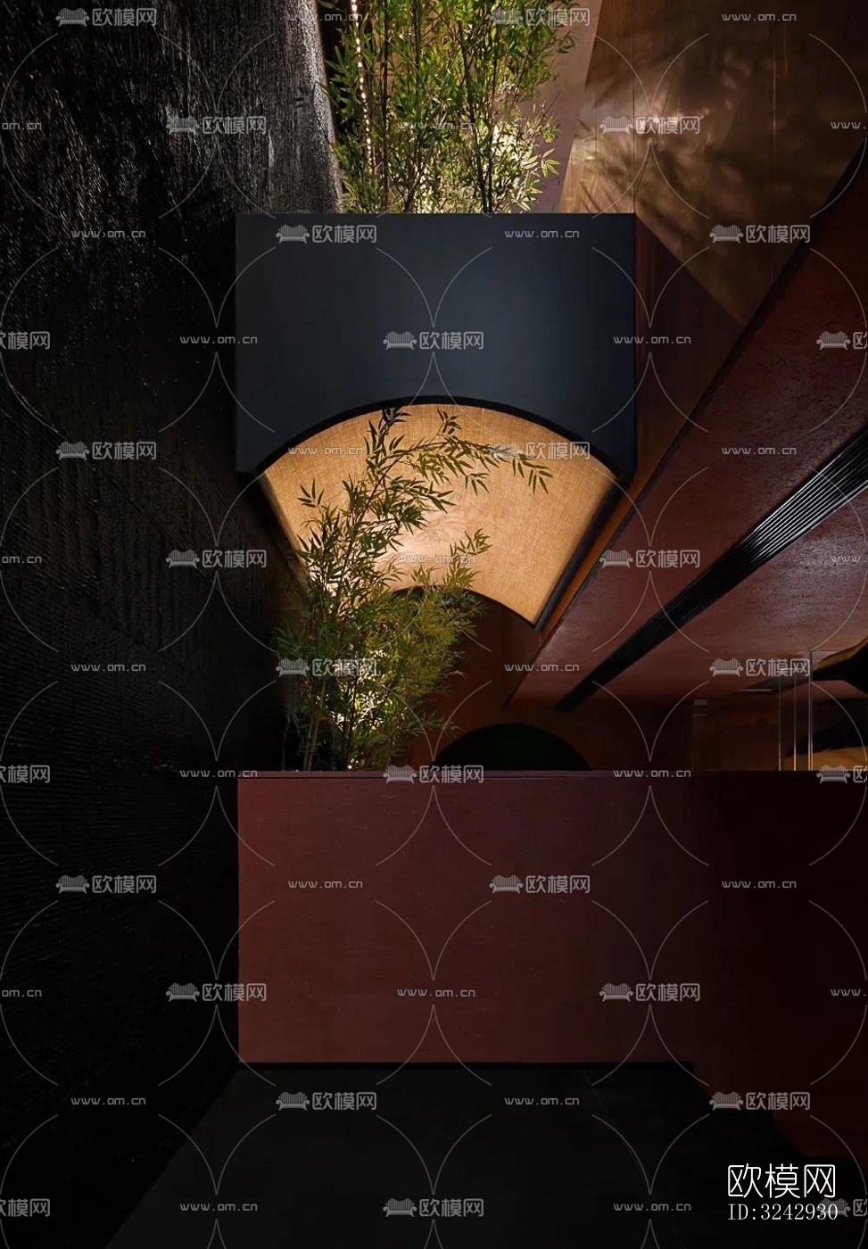 现代中餐厅效果图下载（渲染图4）