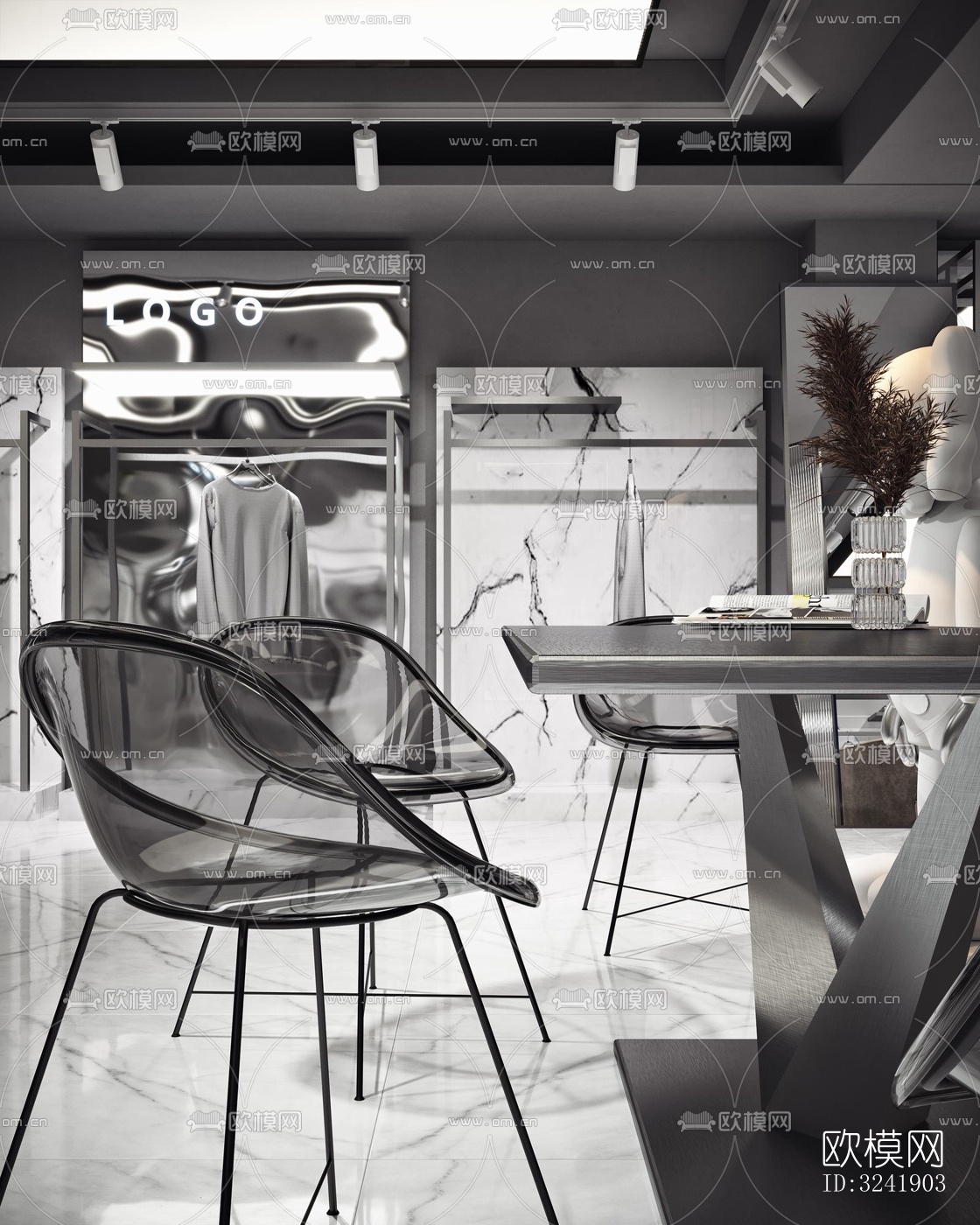 工业风零售店铺效果图下载（渲染图6）