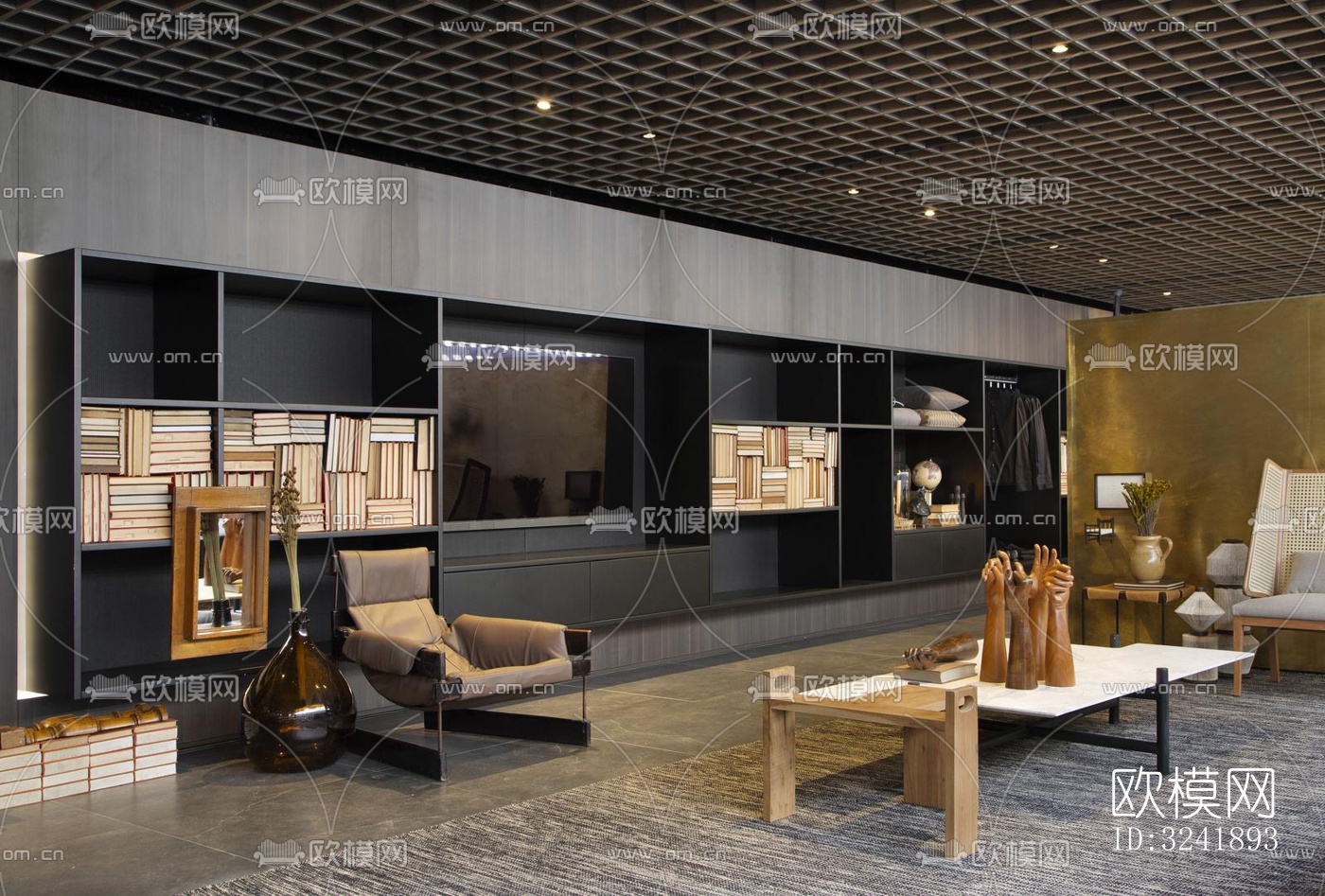 工业风展览展厅效果图下载（渲染图13）