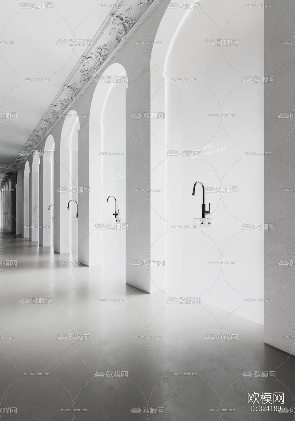 现代展览展厅效果图下载（渲染图4）