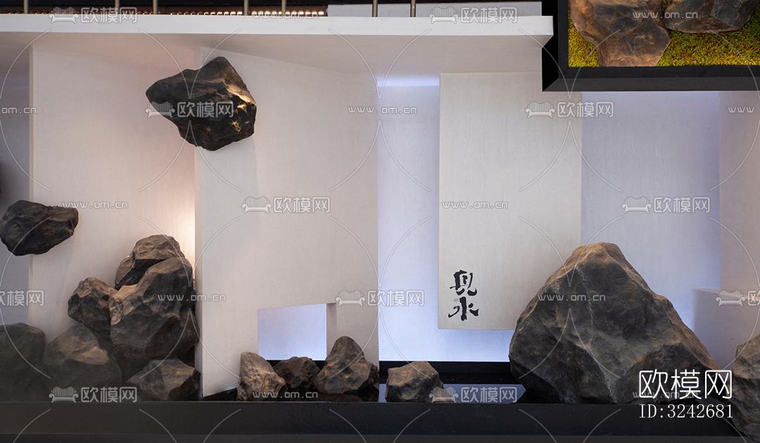 新中式中餐厅效果图下载（渲染图8）