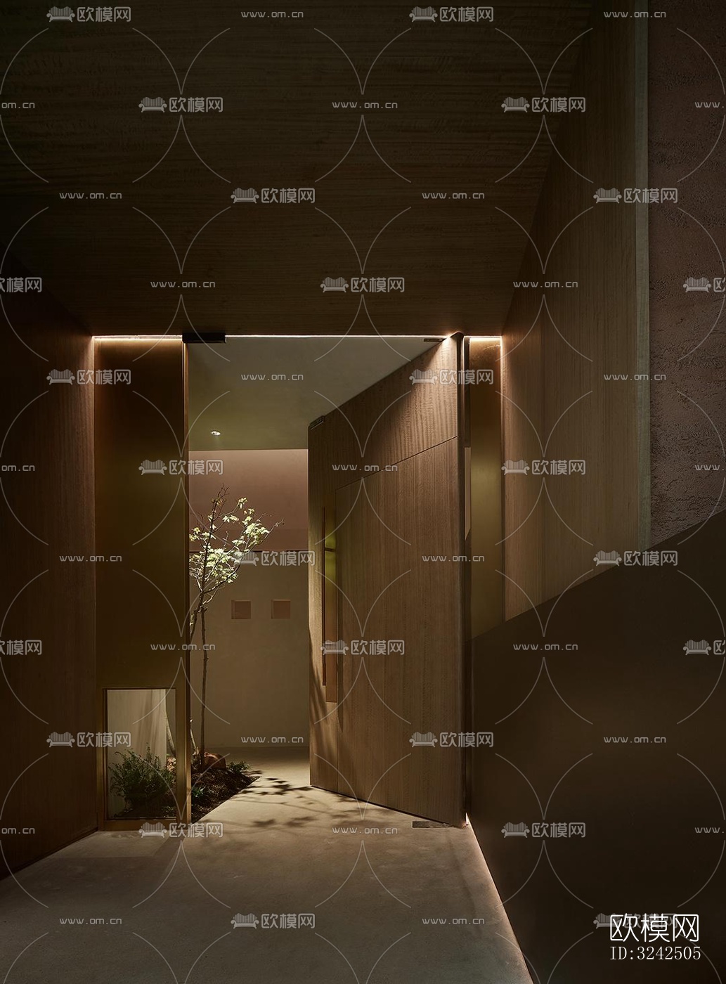 中古风中餐厅效果图下载（渲染图1）