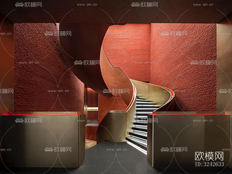 新中式中餐厅效果图下载（渲染图15）