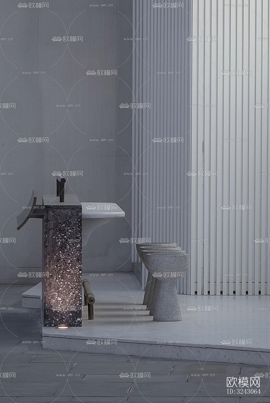 现代咖啡奶茶效果图下载（渲染图10）