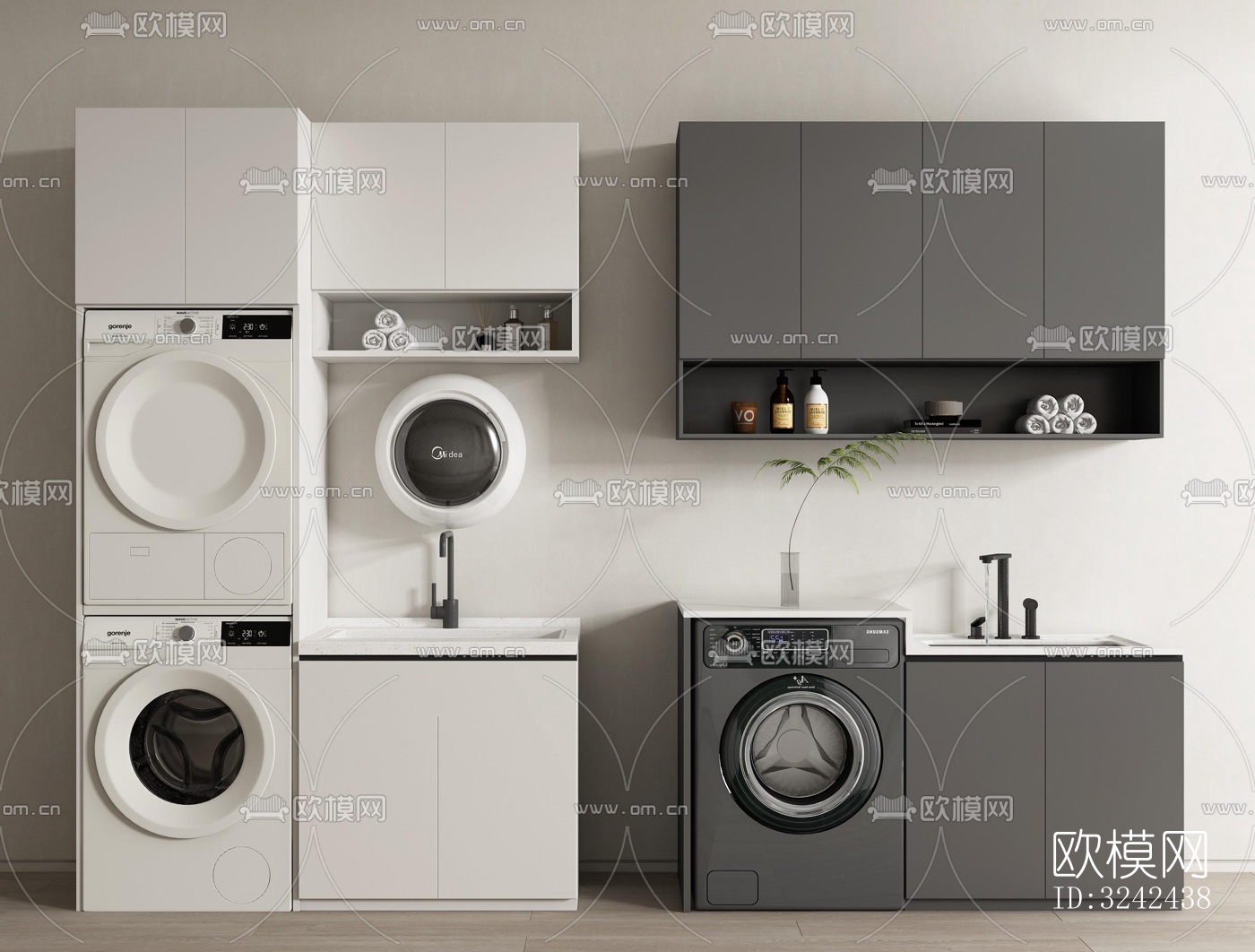 现代阳台花园效果图下载（渲染图3）