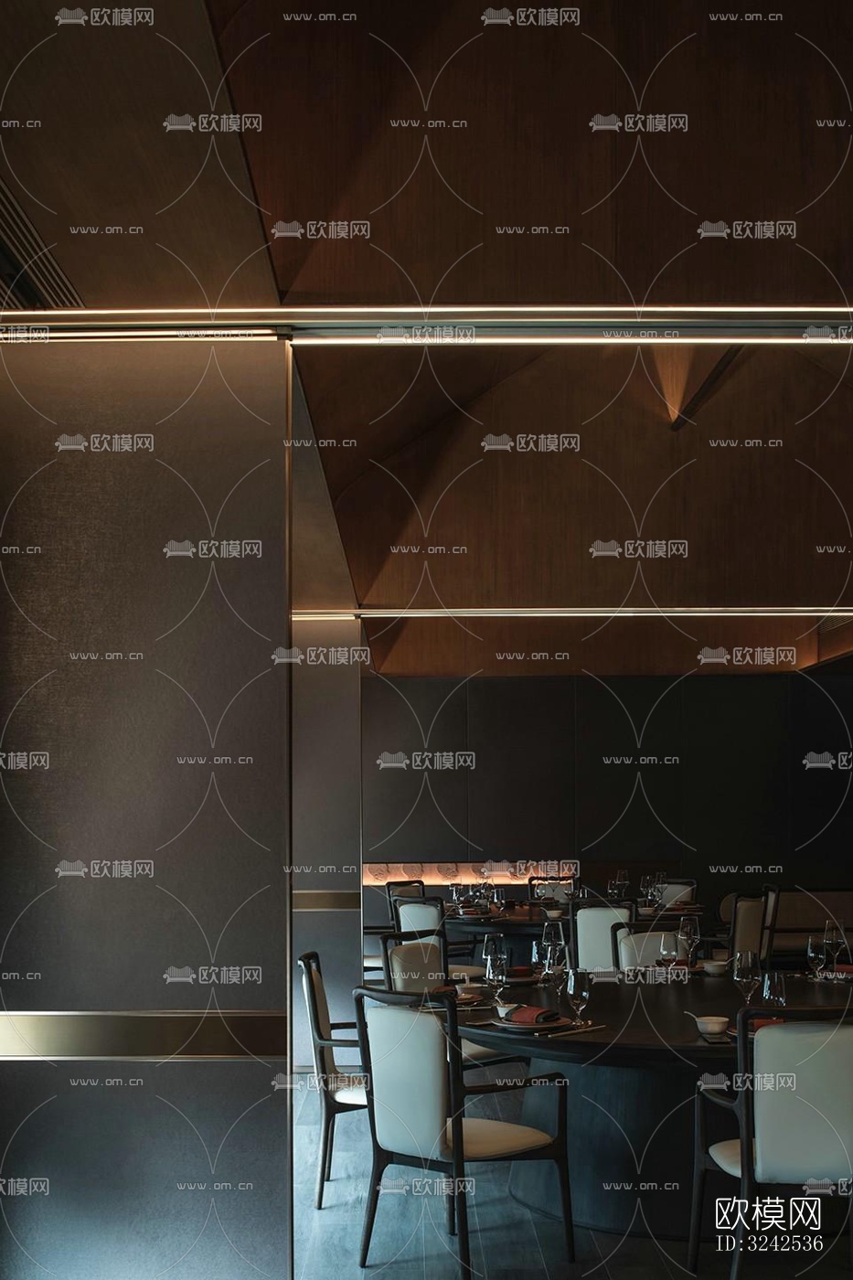 中式中餐厅效果图下载（渲染图14）