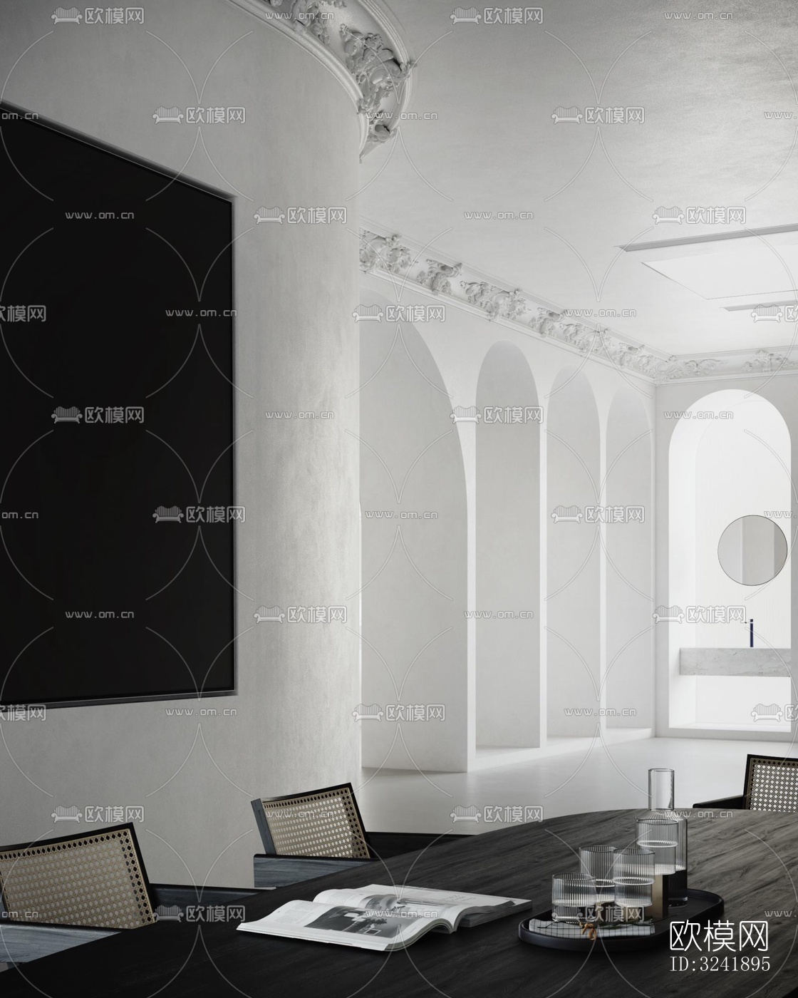 现代展览展厅效果图下载（渲染图12）