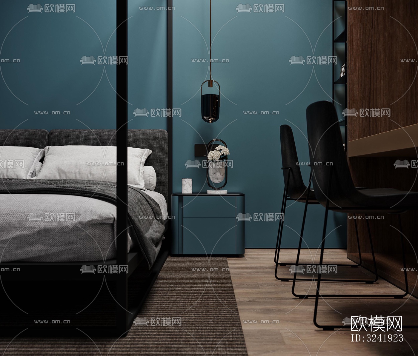 现代公寓效果图下载（渲染图4）